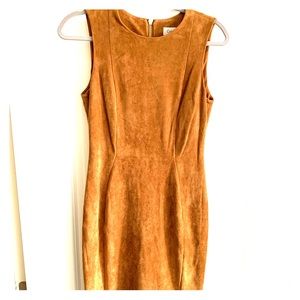 Suede camel color Calvin Klein dress